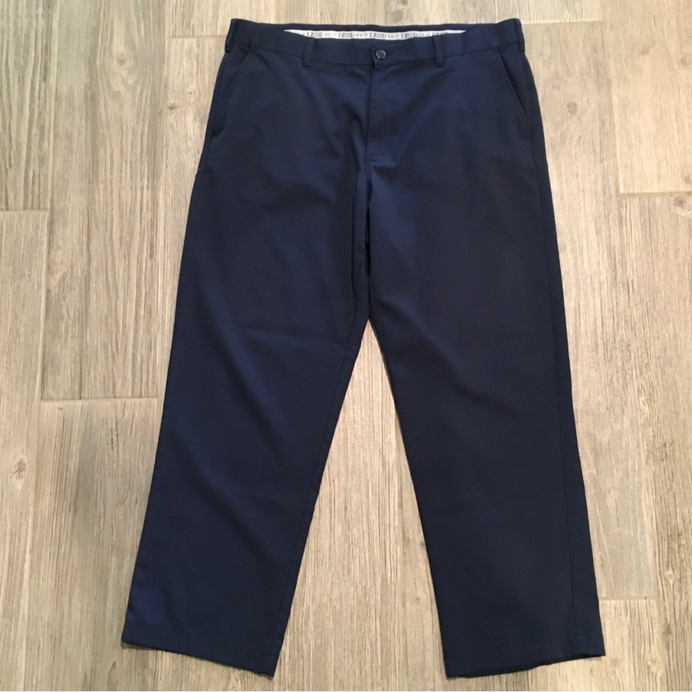 39 X 29 IZOD Golf Pants Men Navy Blue Performance Comfort Casual Lightweight